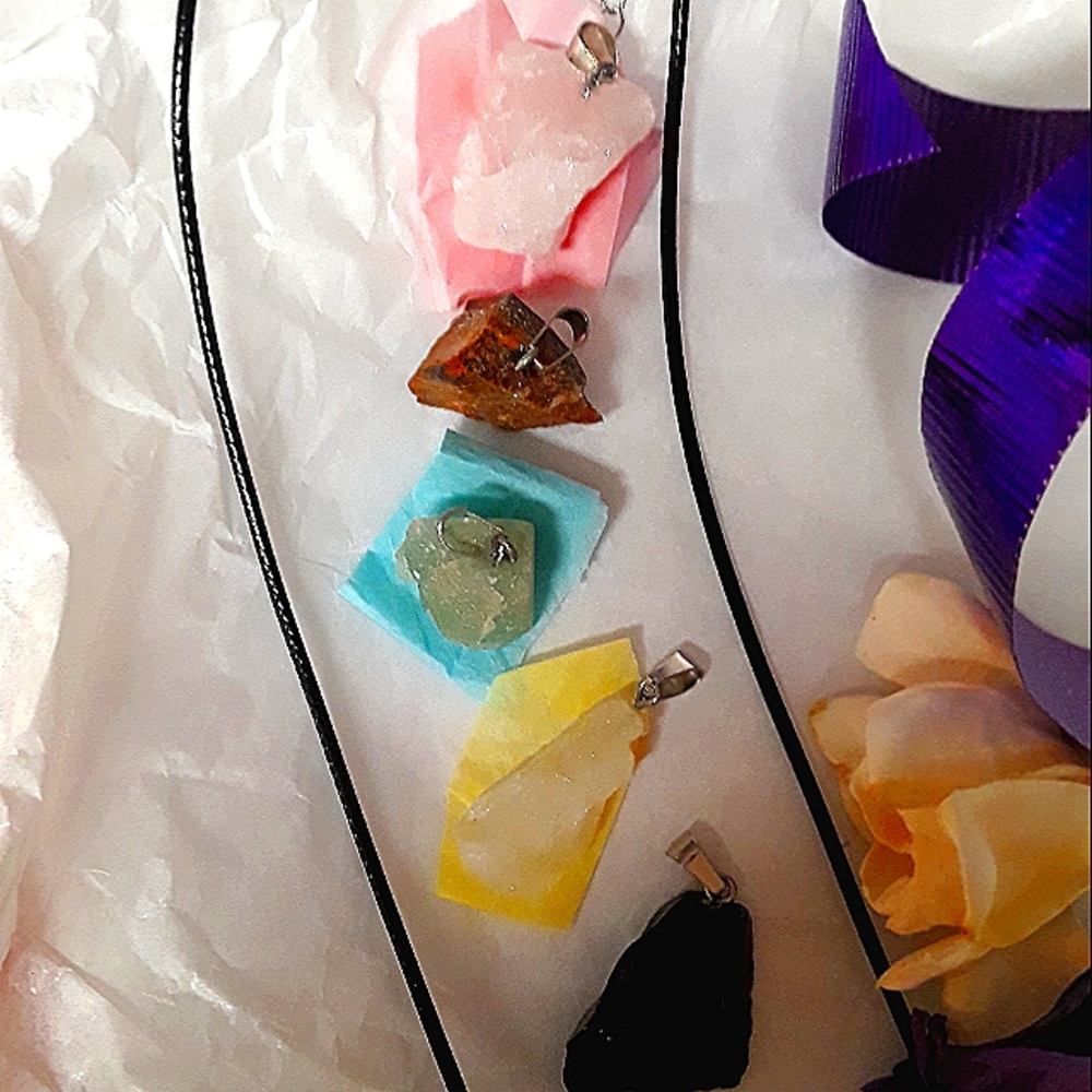 Necklace Natural Stone Pendant
